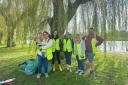 The team collected 14 bags of rubbish.