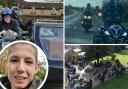 Over 100 motorbikes and vehicles joined the funeral procession through Littleport or father-of-two Bradley Roberts.