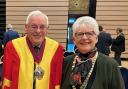 Mayor of Ely, Cllr Chris Phillips, and Mayoress of Ely, Mary Rone.