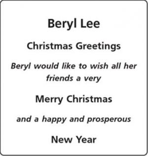 Beryl Lee