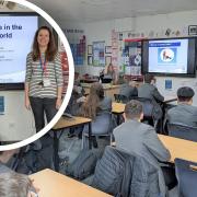 Year 8 PSHE students at Ely College have taken part in cyber safety workshops during national careers week (March 7-12). Kate Thwaites from Cambridgeshire police and Steph Frankish from ERSOU (inset) ran the workshops.