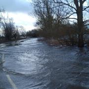 Welney Wash Road closed due to flooding