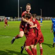 Celebrations for Ely City on Friday night.