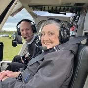 Jacqui Woolgar had always harboured a desire to ride in a helicopter.