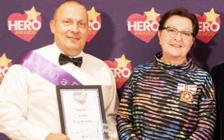 Wayne Bent was crowned The Ely Hero at the 2023 Ely Hero Awards.