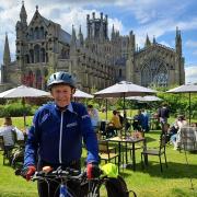 Reverend Dr Clifford Owen, 81, pictured in front of Ely Cathedral.