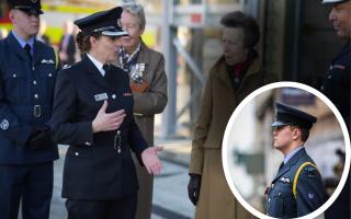An air cadet from 1094 Ely Squadron Royal Air Force Air Cadets met Princess Anne at the official opening of Cambridgeshire Fire & Rescue’s new training centre in Huntingdon on November 29.