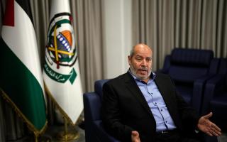 Senior Hamas official Khalil al-Hayya said the militant group was evaluating Israel’s proposal (Khalil Hamra/AP)
