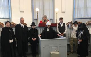 Visit Ely office staff and tour guides brought Ely's former courthouse, Sessions House, back to life with the 'Trials of Terror' immersive theatre experience.