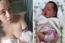 Erin Hogg, 20, from Wisbech, gave birth to her daughter, Piper Summersgill on August 10. Only eight hours before, she had been at The Queen Elizabeth Hospital in King's Lynn with chronic bladder pain, and was told she was eight weeks pregnant.