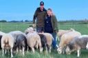 Matt and Floss Styles with sheep from the Micklewaite Flock in Whittlesey
