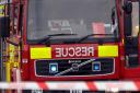Seven fire crews called to a plant hire building near Newmarket