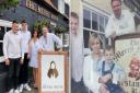 Chef Adrian Smith took over The Merry Monk in Isleham in August 2002. Left: Adrian with wife Michelle and sons Thomas and Jacob. Right: the family when they took on the pub.