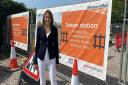 Last July, MP Lucy Frazer visited Soham station ahead of its opening later in the year.