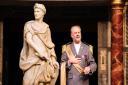 Dickon Tyrell as Julius Caesar in the Shakespeare’s Globe production of Julius Caesar.