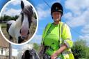 Andrea Mellor, from Soham, rode her horse Candy (pictured) 100 miles in June, raising £110 for East Anglian Air Ambulance.