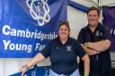Jess Shakeshaft and Tom Campbell of Cambridgeshire Young Farmers at this year's County Day.