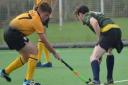 Action from Ely City 2nds vs March Town 2nds in the East Hockey League.