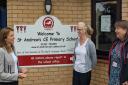 MP Lucy Frazer on a visit to St Andrew's CE Primary School, Soham.