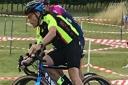 Neil Bowman racing in the Ashwell CC summer cyclocross series for Ely & District Cycling Club.