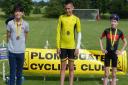 Harvey Woodroffe won top spot on the podium at a grass track racing event in Bredfield, east Suffolk for Ely & District Cycling Club.