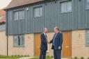 Simon Somerville-Large, managing director and founder of Laragh Homes with (right)  Charles Roberts,  chair of the Stretham and Wilburton Community Land Trust. Both worked on the CLT project at Stretham and hoped to do the same at Wilburton.