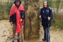 Five days to walk 120 kilometres along the Camino -  that was the challenge Peter Harris and Liz Sayers set themselves to raise funds for a Cambodian school and orphanage. Picture: SUPPLIED