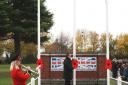 Witchford Village College students stand silent for poignant Remembrance service. Picture: JO GORDON.