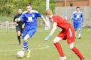 Hot-shot striker Tom Meechan in action for Godmanchester Rovers. Picture: ARCHANT