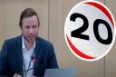 Cllr Alex Beckett, chair of Cambridgeshire County Council's highways and transport committee, is one to back plans for new 20mph zones.