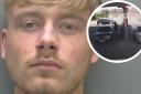 Disqualified driver Luke Davidson, 20, has been jailed.