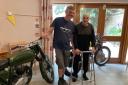Residents at Vera James Care Home in Ely shared many memories when one resident’s son brought two motorcycles into the Care Home for the residents to look at.
