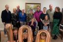 Johanna Summerfield celebrating her 100th birthday with her family