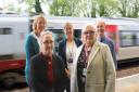 The Hereward Community Rail Partnership Team at their recent anniversary event at March Railway Station