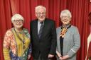 Viv Doji (The Rotary Club of Ely president), Councillor Chris. Phillips (Mayor of Ely) and Mary Rone (Lady Mayoress) .