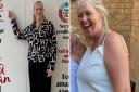 Elaine Ridgewell after and before her weight loss