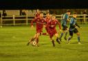 Ely City and Walsham Le Willows in action on Saturday.