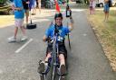 The point of the 140-mile challenge for Jacob (pictured) was to raise awareness of what is possible after a spinal cord injury.