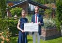 Richard Freeman (pictured R) from Newmarket has raised over £5,000 for the Injured Jockeys Fund (IJF).
