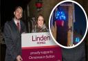 Linden Homes has donated £250 to Sutton Parish Council towards the cost of 30 solar-powered hanging Christmas tree baskets.