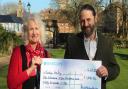 In November 2020, Ely-based mental health charity Talking FreELY received a £1,896 boost thanks to the fundraising efforts of King’s Ely’s head receptionist and her ‘memory baubles’ initiative. Rosie Holliday is pictured handing over the cheque