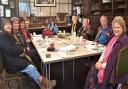 Residents turned out for a Sunday Writers Lunch at Adams Heritage Centre, tutored by Deb Curtis Watson (front left).