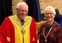Cllr Chris Philips and his mayoress Mary Rone.