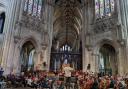 Ely Sinfonia in rehearsal at Ely Cathedral.