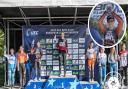 Jess Marriott finished second on the podium behind the Latvian BMX rider 'Cudar'.