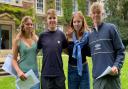 King's Ely students with their GCSE results