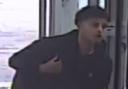 Police have released a CCTV image of a man they would like to speak to in connection with an upskirting incident at Parkside Pools and Gym, in Gonville Place, Cambridge.