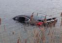 This stolen black Mazda Sport was found at Soham reservoir on March 21.