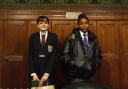 The Soham Village College students at the Houses of Parliament.