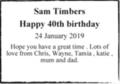 Sam Timbers